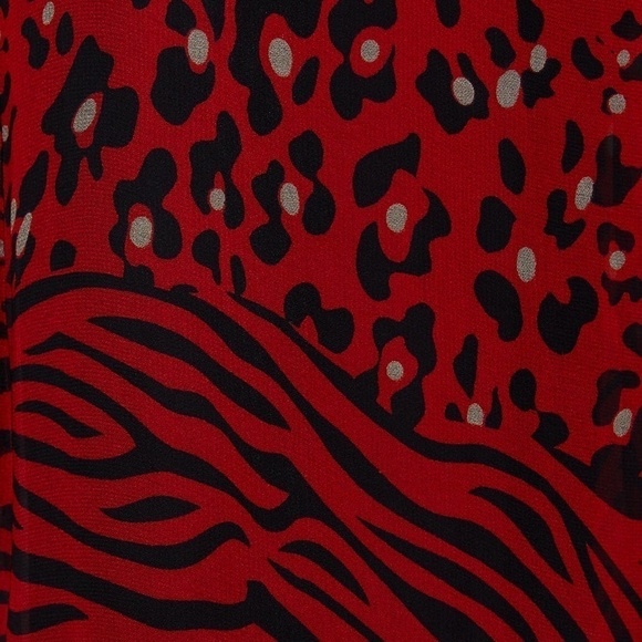 NWT ZARA ANIMAL PRINT DRESS SHIRT - Picture 6 of 7